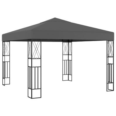 vidaXL Pavillon 3×3 m Anthrazit Stoff