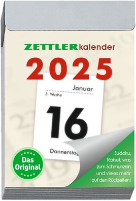 Kalender 2025 -Tagesabreißkalender S 2025- 4 x 6cm