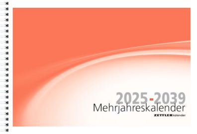 Kalender 2025 -Mehrjahreskalender 15 Jahre Übersicht 6M/1S 2025- 29,9 x 20,6cm