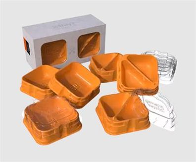 X-Trayz Sortierschalen Set orange (6 Stück)