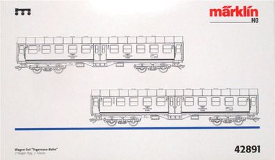 Spur H0 Märklin 42891 Wagenset Tegernsee-Bahn 2 Wagen Byg OVP (4435E)
