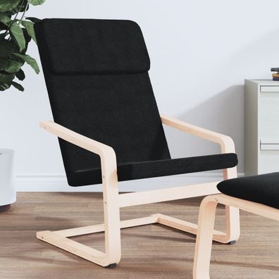 vidaXL Relaxsessel Schwarz Stoff