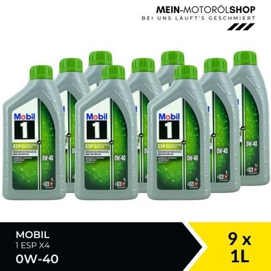 Mobil 1 ESP X4 0W-40 9x1 Liter