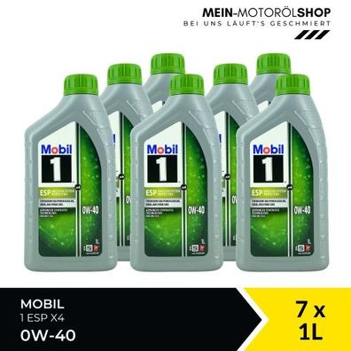 Mobil 1 ESP X4 0W-40 7x1 Liter