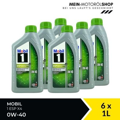 Mobil 1 ESP X4 0W-40 6x1 Liter