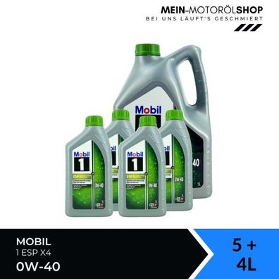 Mobil 1 ESP X4 0W-40 5 + 4 Liter