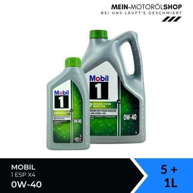 Mobil 1 ESP X4 0W-40 5 + 1 Liter