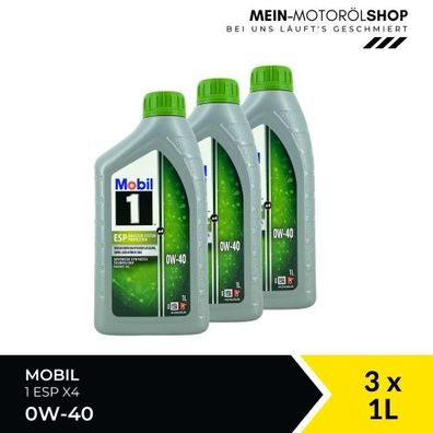 Mobil 1 ESP X4 0W-40 3x1 Liter