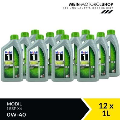 Mobil 1 ESP X4 0W-40 12x1 Liter