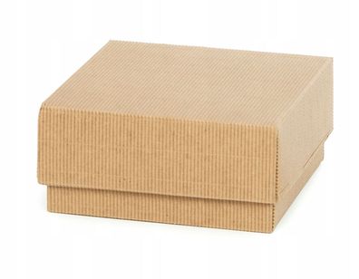 Geschenkkarton Geschenk-box mit Stülpdeckel einwellig Braun 350x300x150mm 10 St