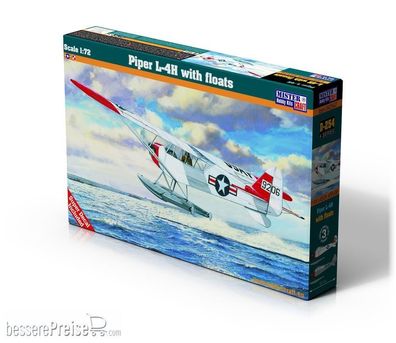 Mistercraft Piper L-4H PA-18 mit Schwimmer 93852042547 in 1:72 D-254 Bausatz