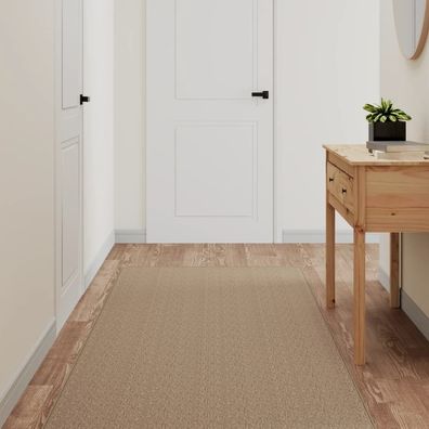 vidaXL Teppichläufer Sisal-Optik Sandfarben 80x150 cm