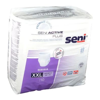 SENI Active Plus Inkontinenzslip, Größe XXL, 1 Packung = 10 Stück