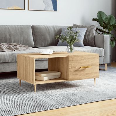 vidaXL Couchtisch Sonoma-Eiche 90x50x40 cm Holzwerkstoff