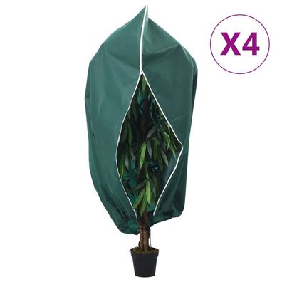 vidaXL Wintervlies mit Reißverschluss 4 Stk. 70 g/m² 3,93x3 m