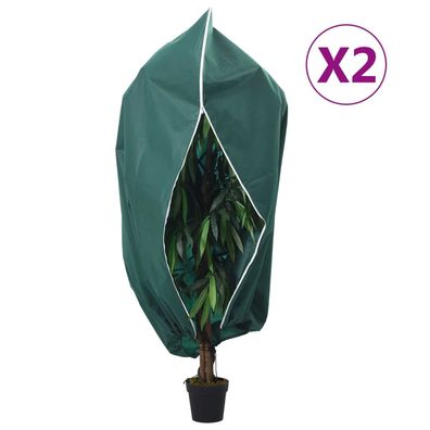 vidaXL Wintervlies mit Reißverschluss 2 Stk. 70 g/m² 3,93x3,5 m