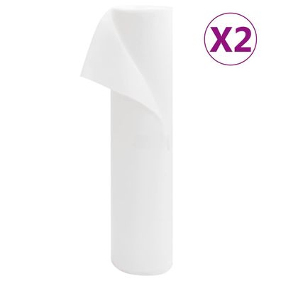 vidaXL Wintervlies 2 Rollen 70 g/m² 50x1,6 m