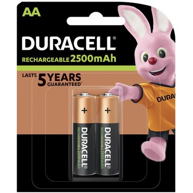 Duracell PreCharged Mignon Akku Ni-MH 1,2V / 2500mAh 2er Blister