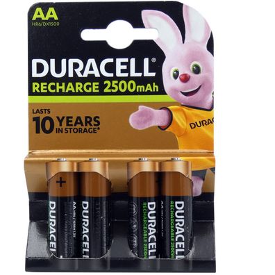 Duracell Ultra AA Akku 2500mAh HR06 1,2V DX1500 4St