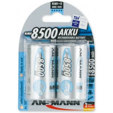 Ansmann NiMH Akku Mono D 8500mAh maxE 2er Blister