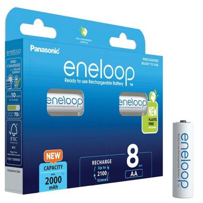 Panasonic eneloop BK-3MCCE 1,2V 2000mAh NiMH im 8er Blister