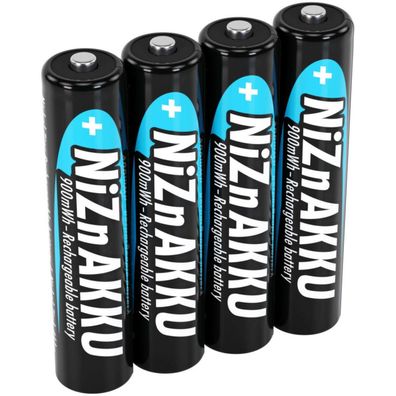 Ansmann Micro (AAA) Akkus 1,6 Volt 550mAh NiZN im 4er Blister