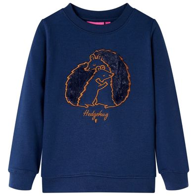 Kinder-Sweatshirt Marineblau 92