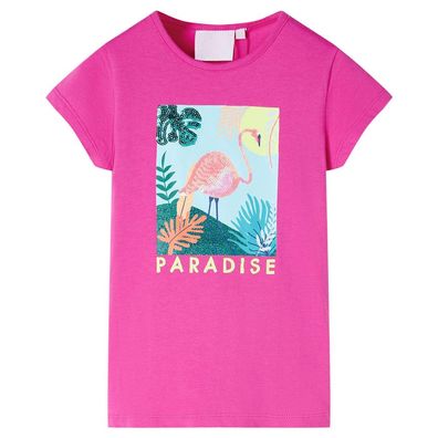 Kinder T-Shirt Dunkelrosa 104