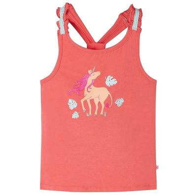 Kinder-Tanktop Korallenrosa 104