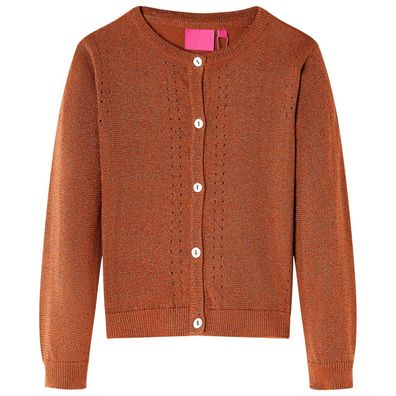 Kinder-Strickjacke Cognac 104