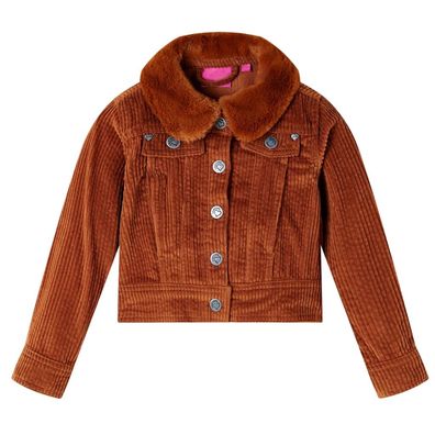 Kinderjacke Cord Cognac 140