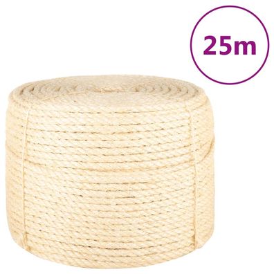 vidaXL Seil 100% Sisal 10 mm 25 m