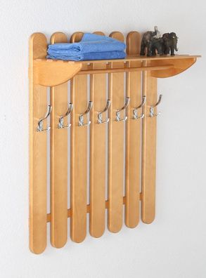 Garderobe Kiefer massiv Vollholz Erlefarben Junco 346 ? Abmessung: 100 x 80 x 33