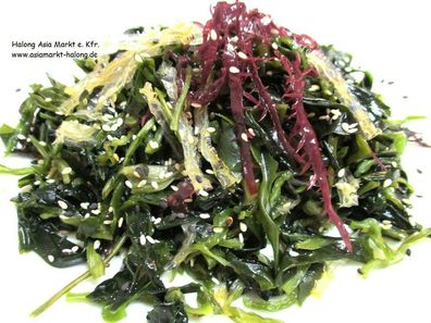 Seetang Salat getrocknete Algen für Salate, drei farbig Natur seealgen, Seaweed Salad