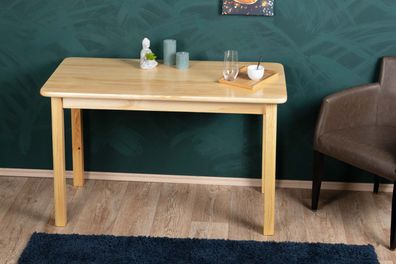 Esstisch Holz massiv 001 (eckig) - Abmessung 75 x 120 x 60 cm (H x B x T)