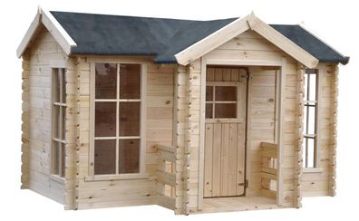 Kinderspielhaus Nature Park - 2,35 x 1,75 Meter aus 19mm Blockbohlen