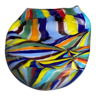 Modern Multicolored Vase in Murano Glass by SimoEng