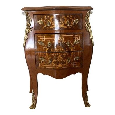 Mid 20th Century Italian Inlaid Bedside Table by SimoEng