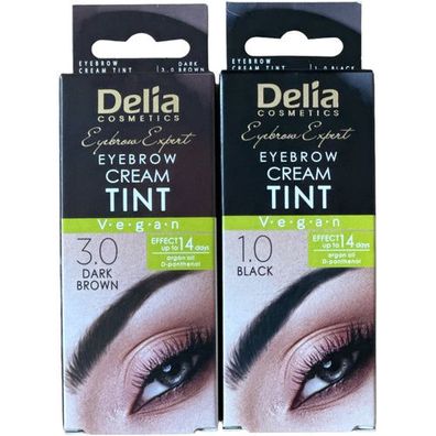 Delia Cosmetics Eyebrow Expert Creamy Henna für Augenbrauen mit Arganöl 15 ml