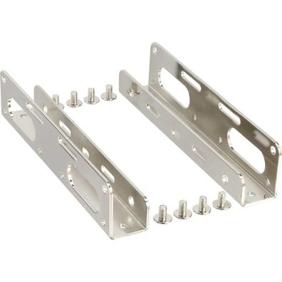 InLine® 39950B HDD/SSD Einbauschienen, 6,35cm (2,5") zu 8,89cm (3,5"), nur Rahmen