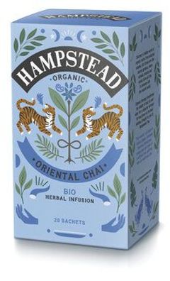 Hampstead Tea 6x Organic Oriental Chai Herb Tea 40g