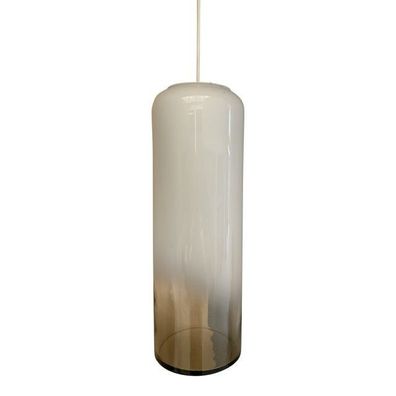 Contemporary Smoked-Fumè Vanished White in Murano Glass Pendant Light by SimoEng