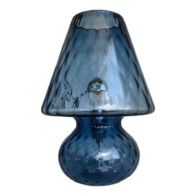 Blue Murano Style Glass With "Ballotton" Lamp by SimoEng