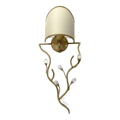 Contemporary Gold Florentine Double-Branch Iron Wall Lamp by SimoEng