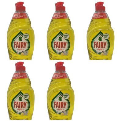 6,33EUR/1l 5 x Fairy Zitrone 450ml Flasche