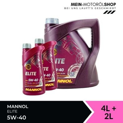 Mannol Elite 5W-40 4 + 2 Liter