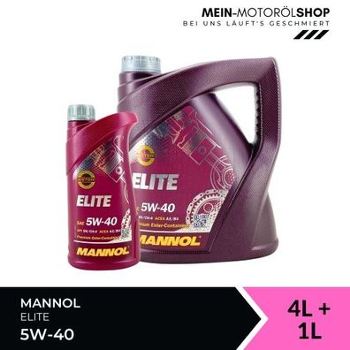 Mannol Elite 5W-40 4 + 1 Liter