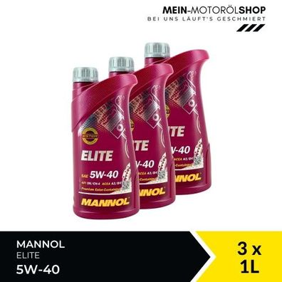 Mannol Elite 5W-40 3x1 Liter