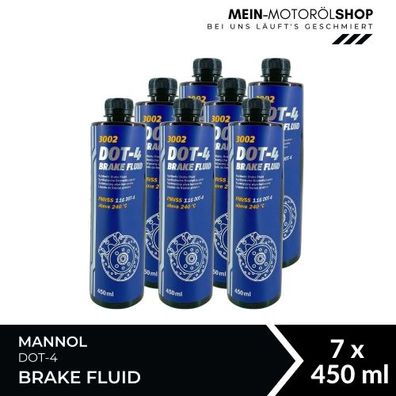 Mannol Brake Fluid DOT-4 7x450 ML