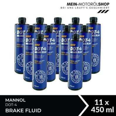 Mannol Brake Fluid DOT-4 11x450 ML